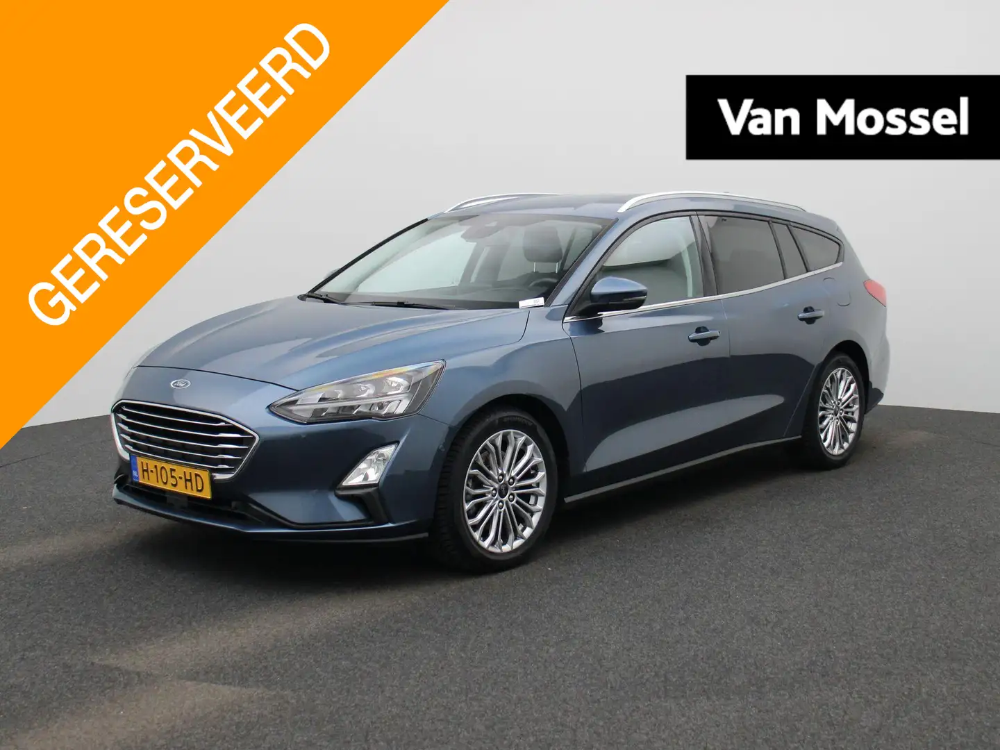 Ford Focus Wagon 1.0 EcoBoost Titanium Business | Navigatie | Blauw - 1