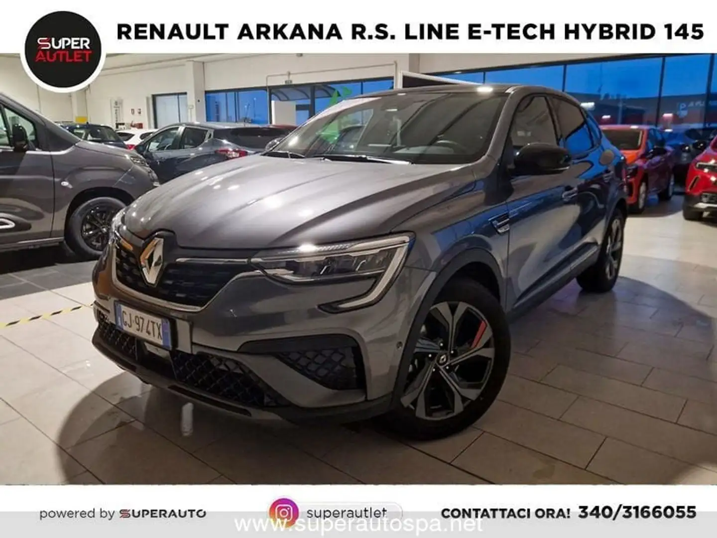 Renault Arkana r.s. line Fast Track E-TECH Hybrid 145 Gris - 1