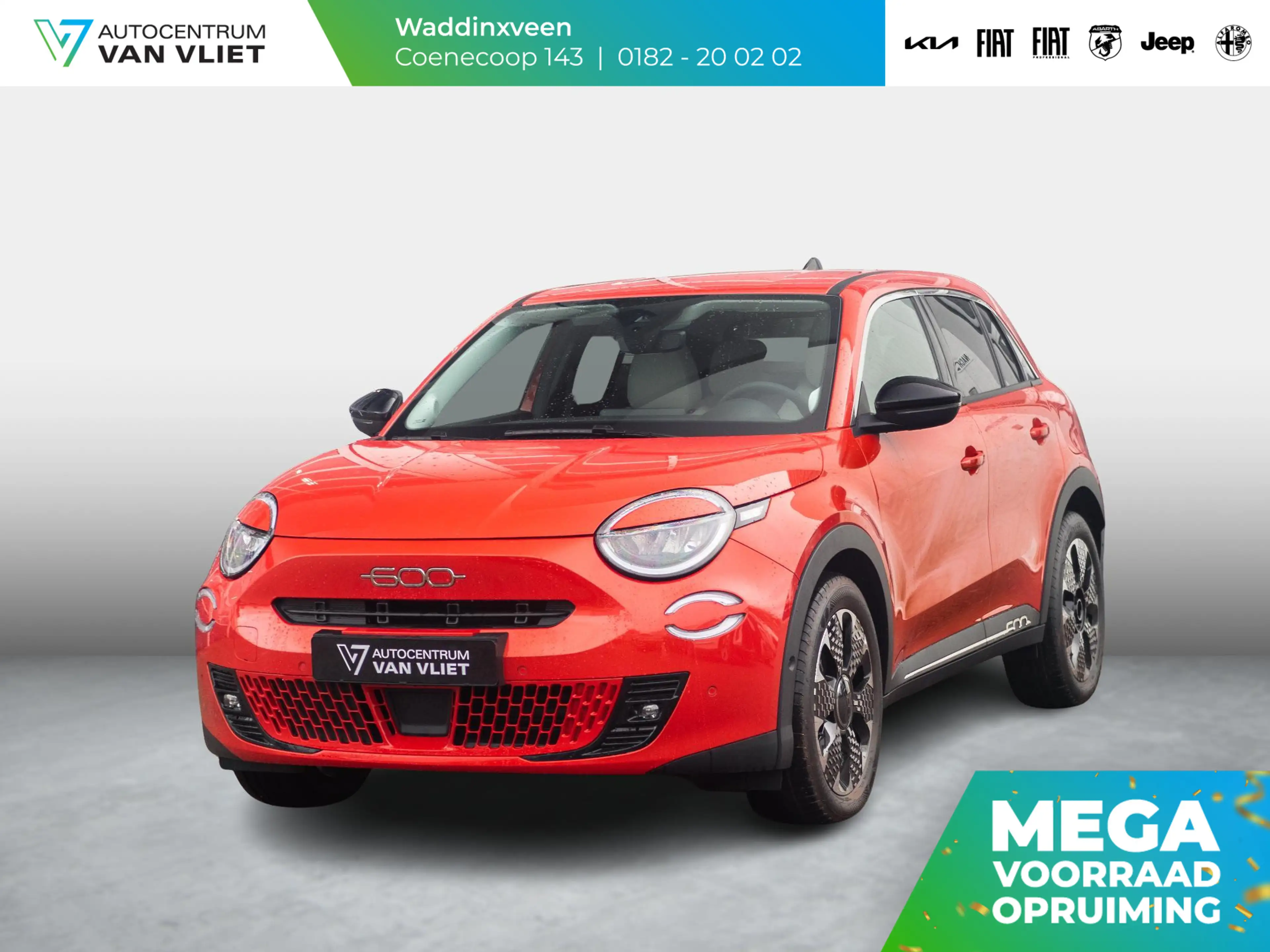 Fiat 600e La Prima 54 kWh | 17% Bijtelling | Carplay | Elek.