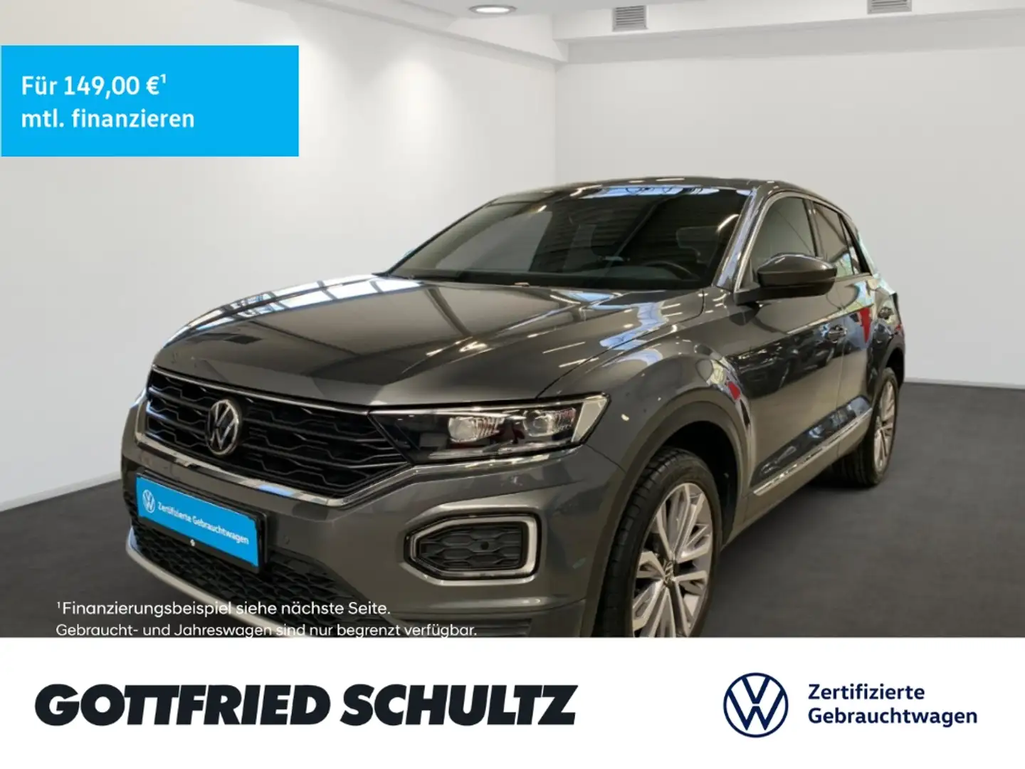Volkswagen T-Roc ACTIVE TSI NAVI EINPARKHILFE ACC LED SITZHEIZUNG Grijs - 1