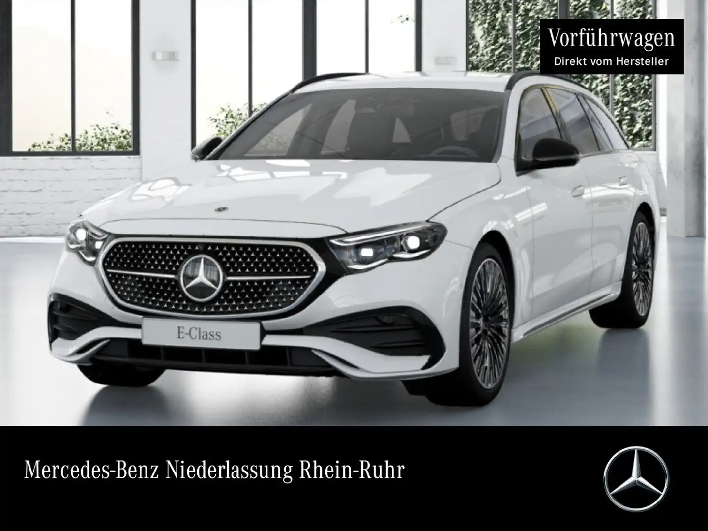 Mercedes-Benz E 300 e T Hybrid AMG Sportpaket Night AMG 20" PTS Weiß - 1