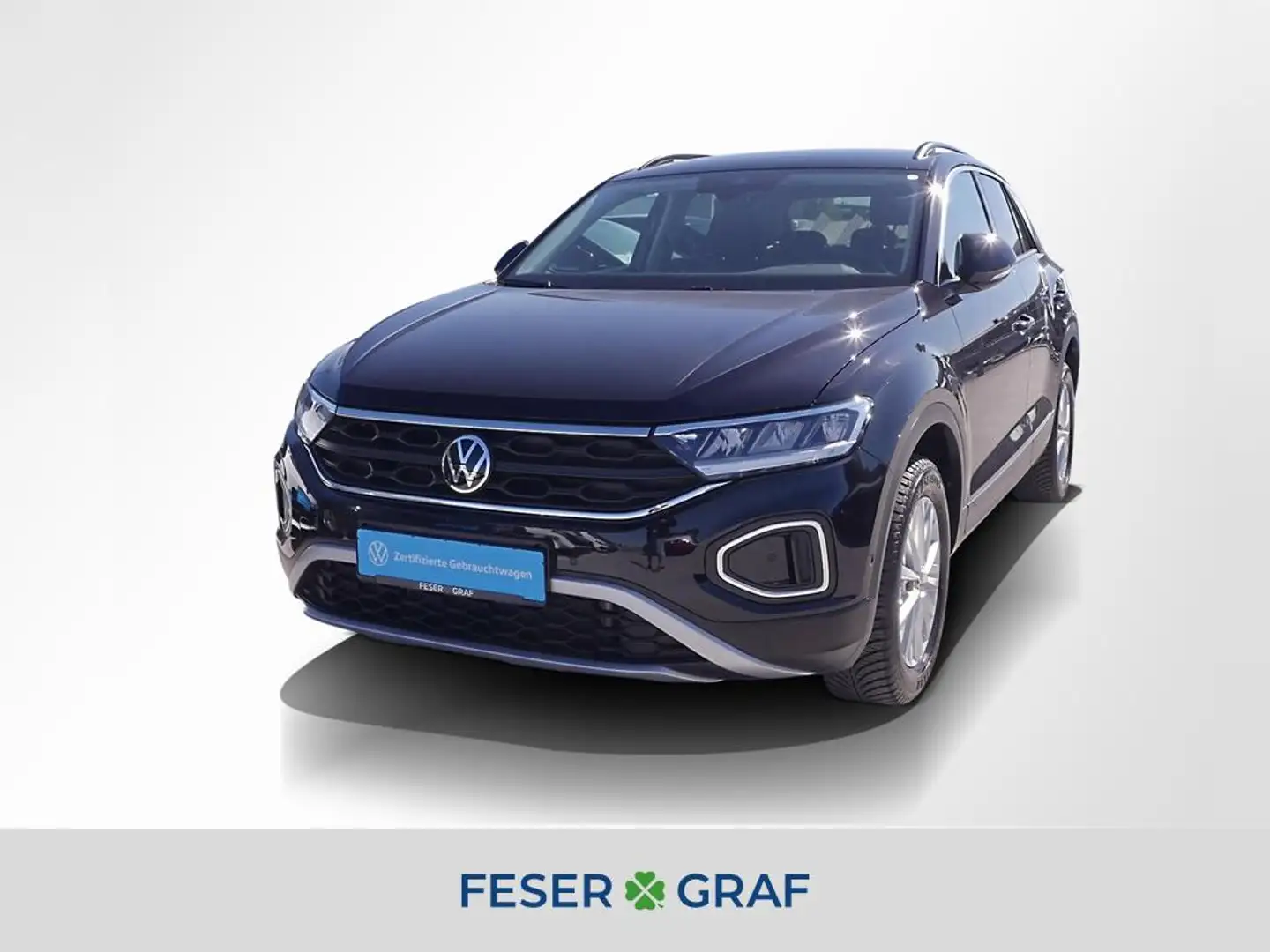 Volkswagen T-Roc 1.0 TSI Life AppConnect LED Navi PDC Sitzh Zwart - 1