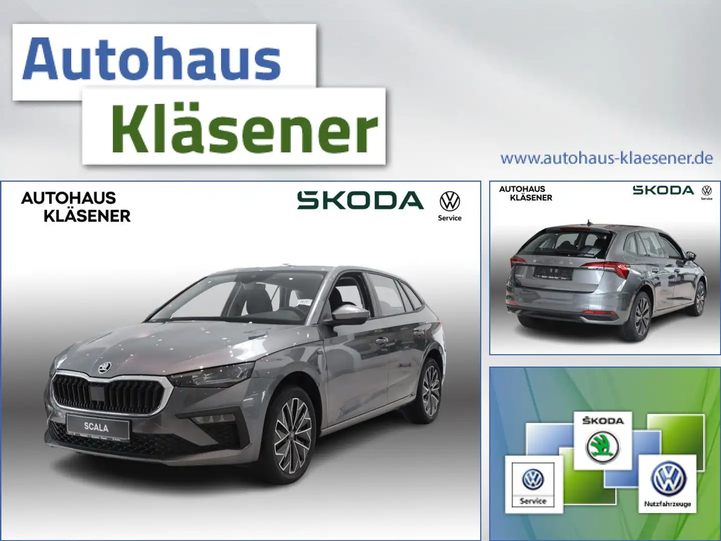 Skoda Scala Tour 1.0 TSI Bluetooth LED Klima el. Fenster Gris - 1