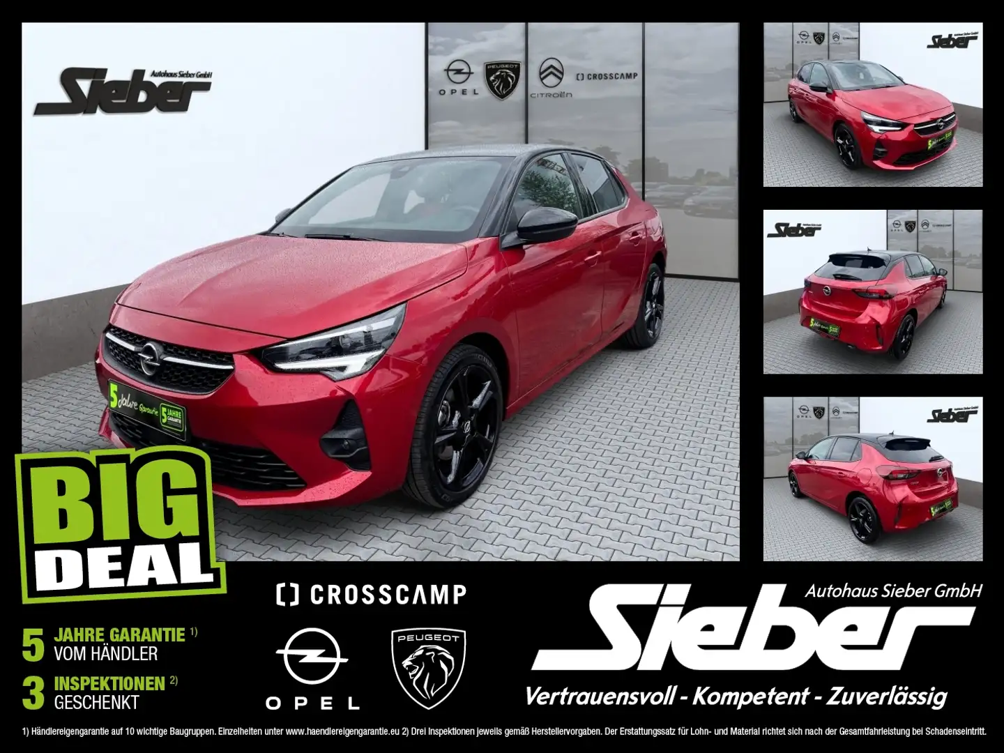 Opel Corsa F 1.2 Turbo GS Line KAMERA*SITZHZG*LED Rot - 1