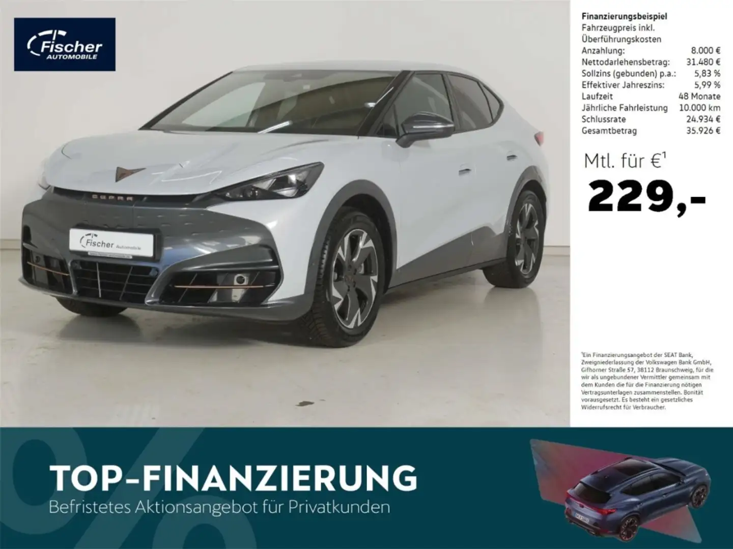 CUPRA Tavascan 77 kWh Wärmepumpe/RFK/19''/NAV/KEYLESS Weiß - 1