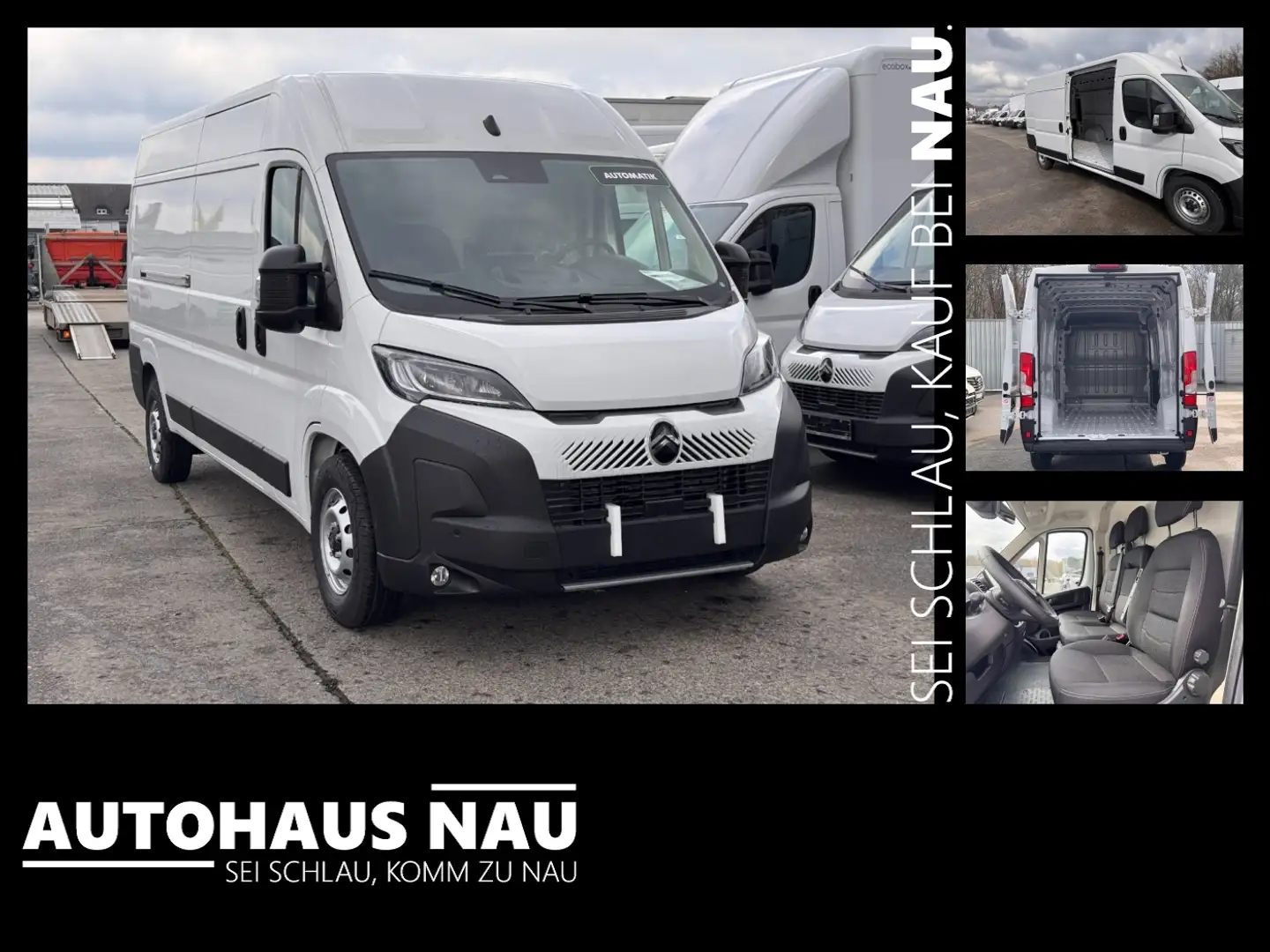 Citroen Jumper Kasten 2.2 L3H2 35 180 PS Automatik! Wit - 1