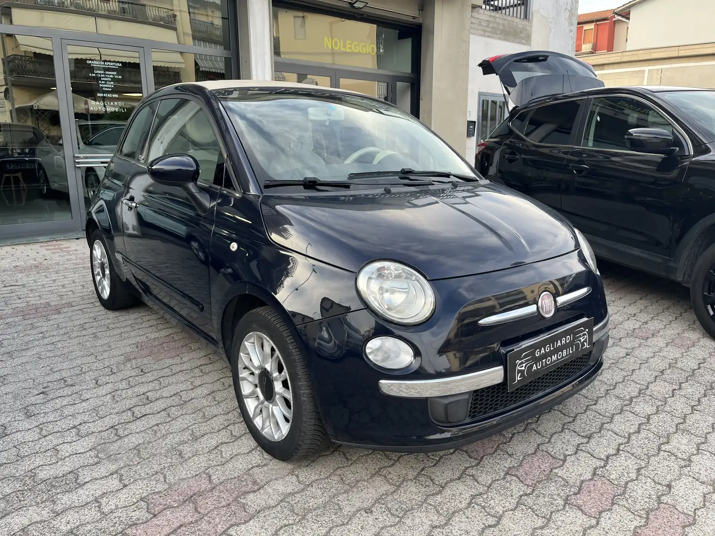 Fiat 500 500C III 500C 1.3 mjt 16v Lounge 75cv Bleu - 1