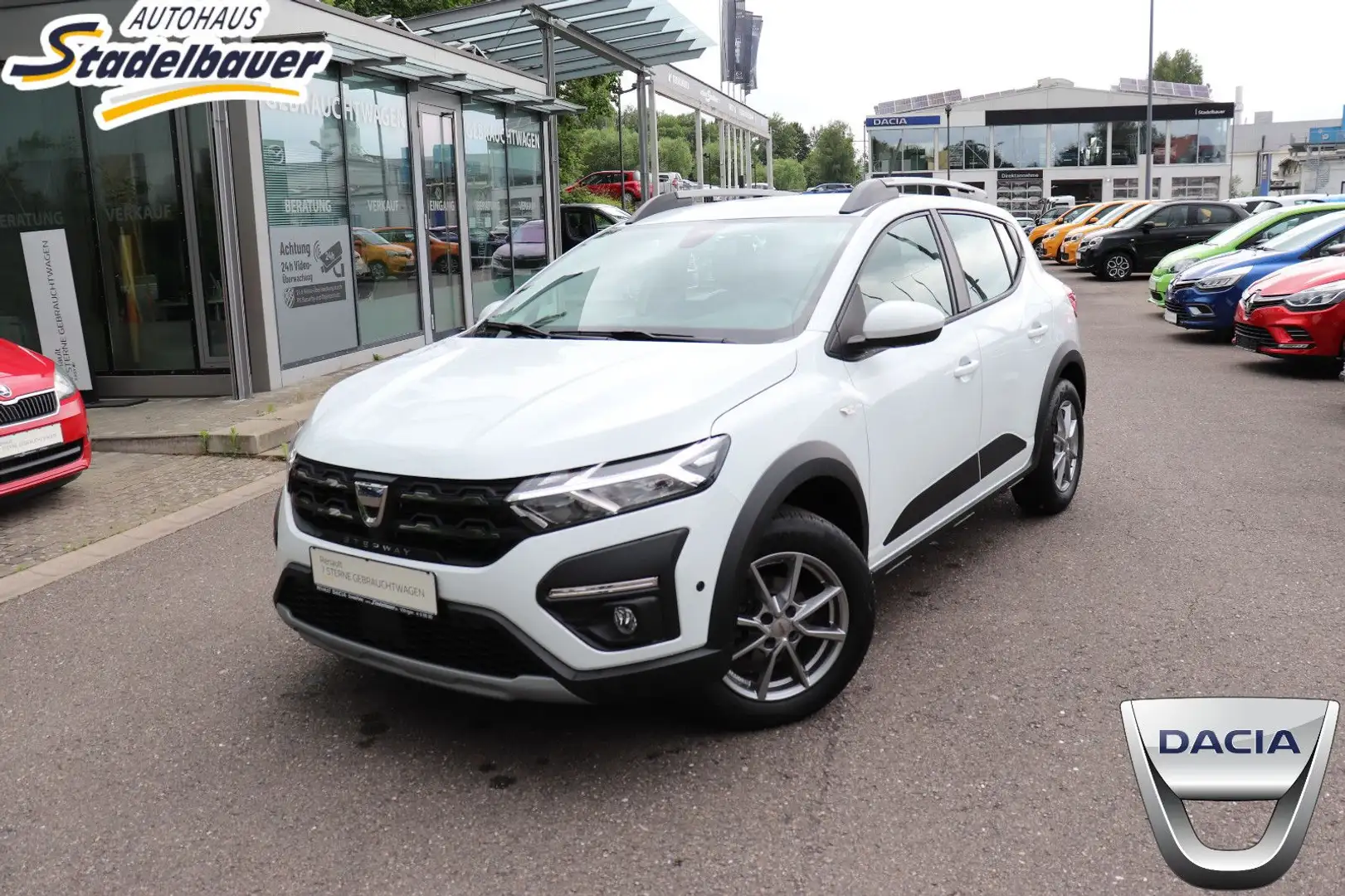 Dacia Sandero III Stepway Comfort, Klimaanlage, Navi. Wit - 1