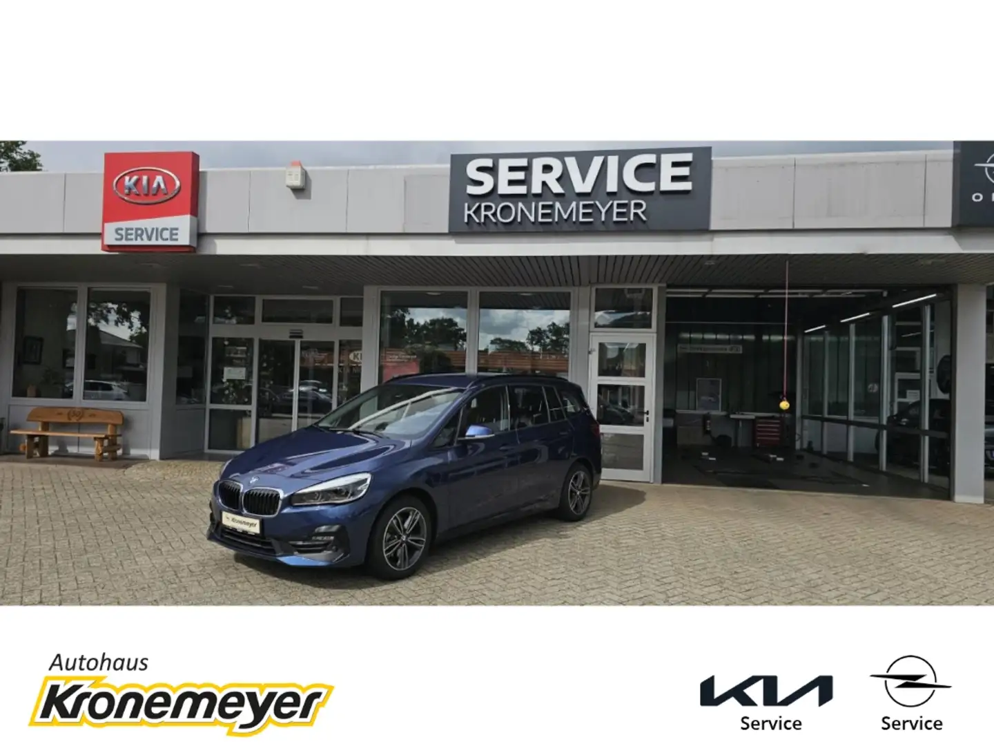 BMW 218 Gran Tourer i Sport Line HUD AHK-abnehmbar Navi Me Blau - 1