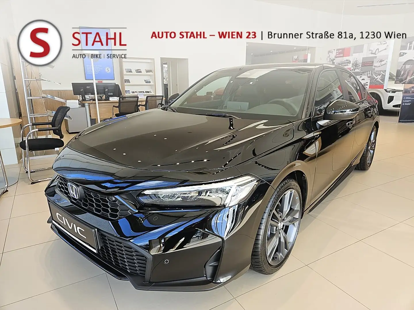 Honda Civic Hybrid Sport Aut. | Auto Stahl Wien 23 Schwarz - 1