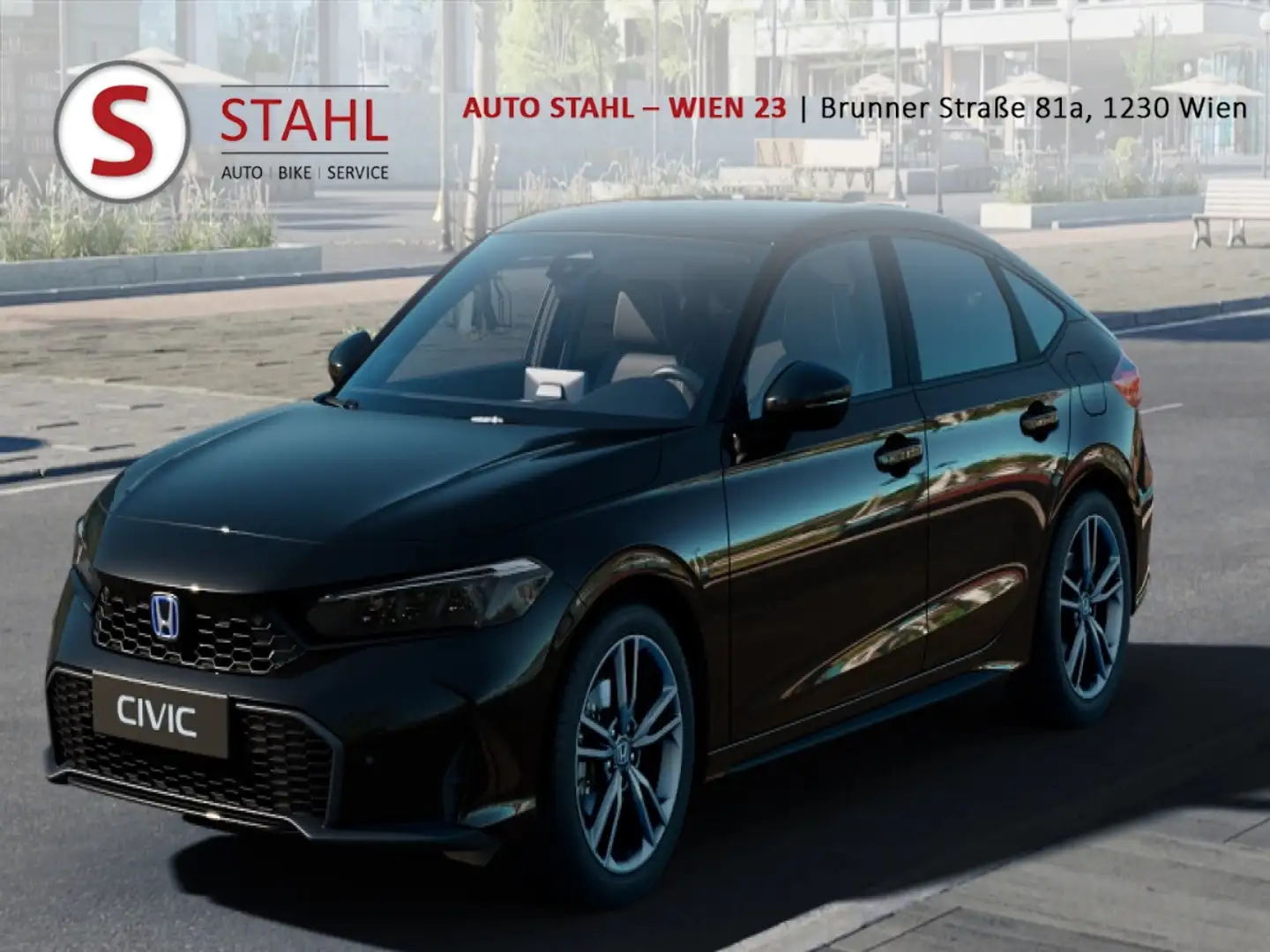 Honda Civic Hybrid Sport Aut. | Auto Stahl Wien 23 Schwarz - 1