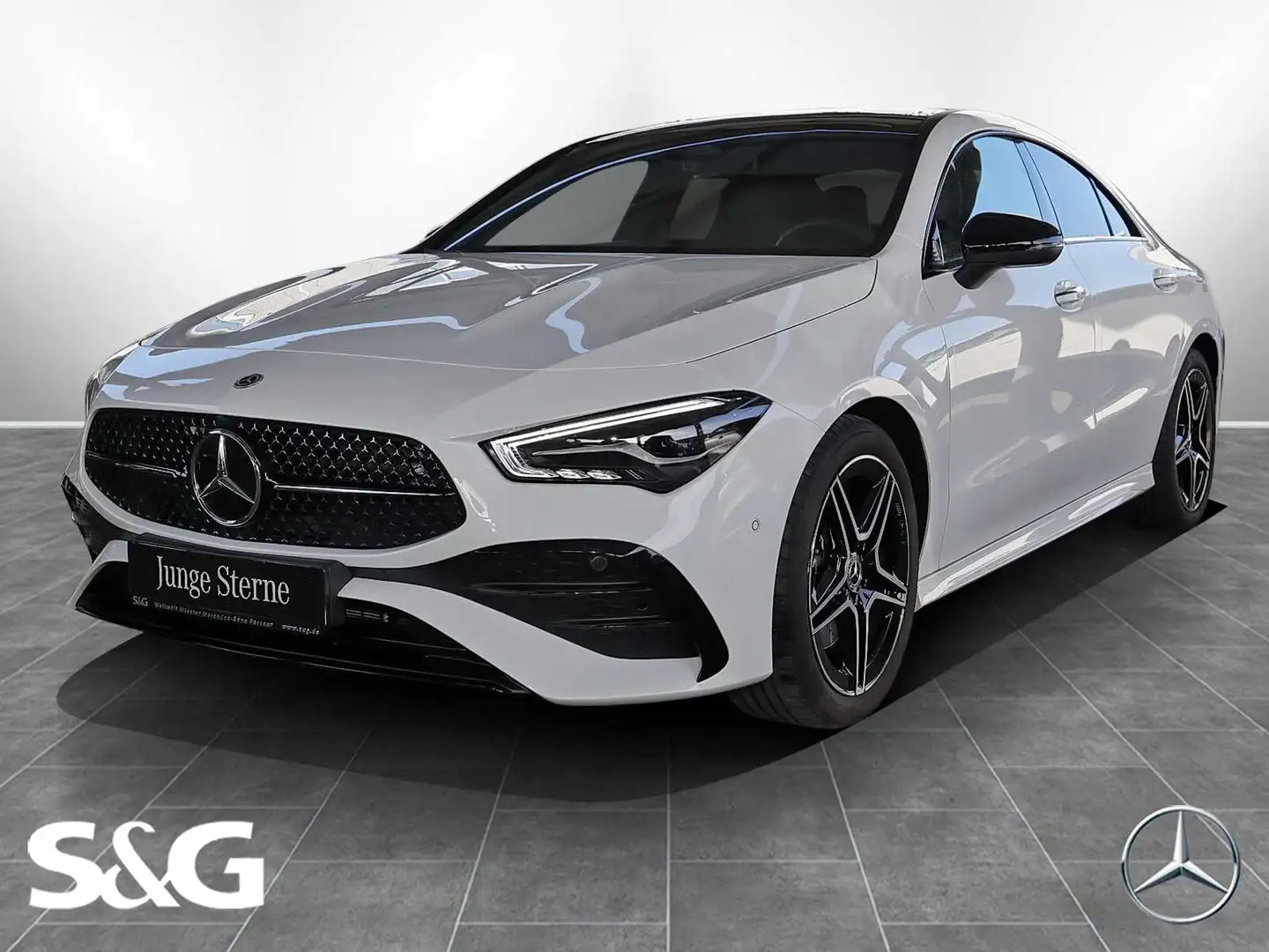 Mercedes-Benz CLA 200 Coupé AMG PANO+TOTWINKEL+KEYLESS+LED+18" Weiß - 1