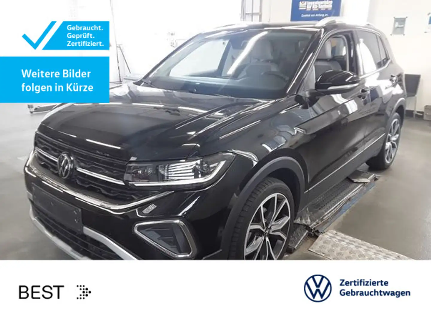 Volkswagen T-Cross 1.5 TSI DSG STYLE*IQ.LIGHT*AHK*KAMERA*PD Schwarz - 1
