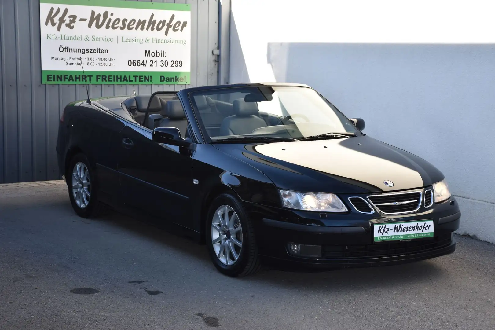 Saab 9-3 1.8t Cabrio Linear / TOP Zustand / Service + Pick Schwarz - 1