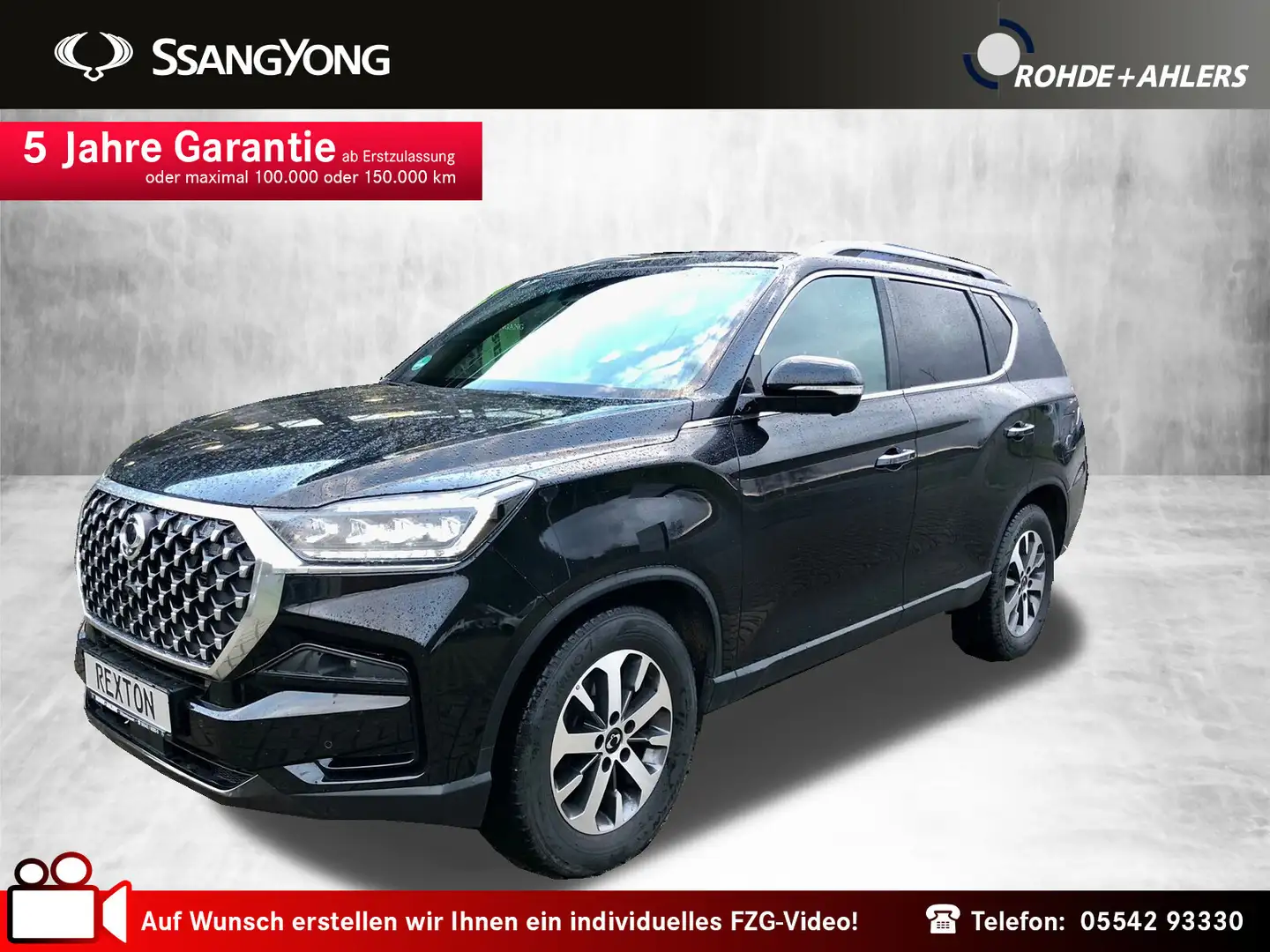 SsangYong Rexton Rexton 2.2 D 8AT Sapphire 4WD ELEGANCE+AHK+3,5To crna - 1