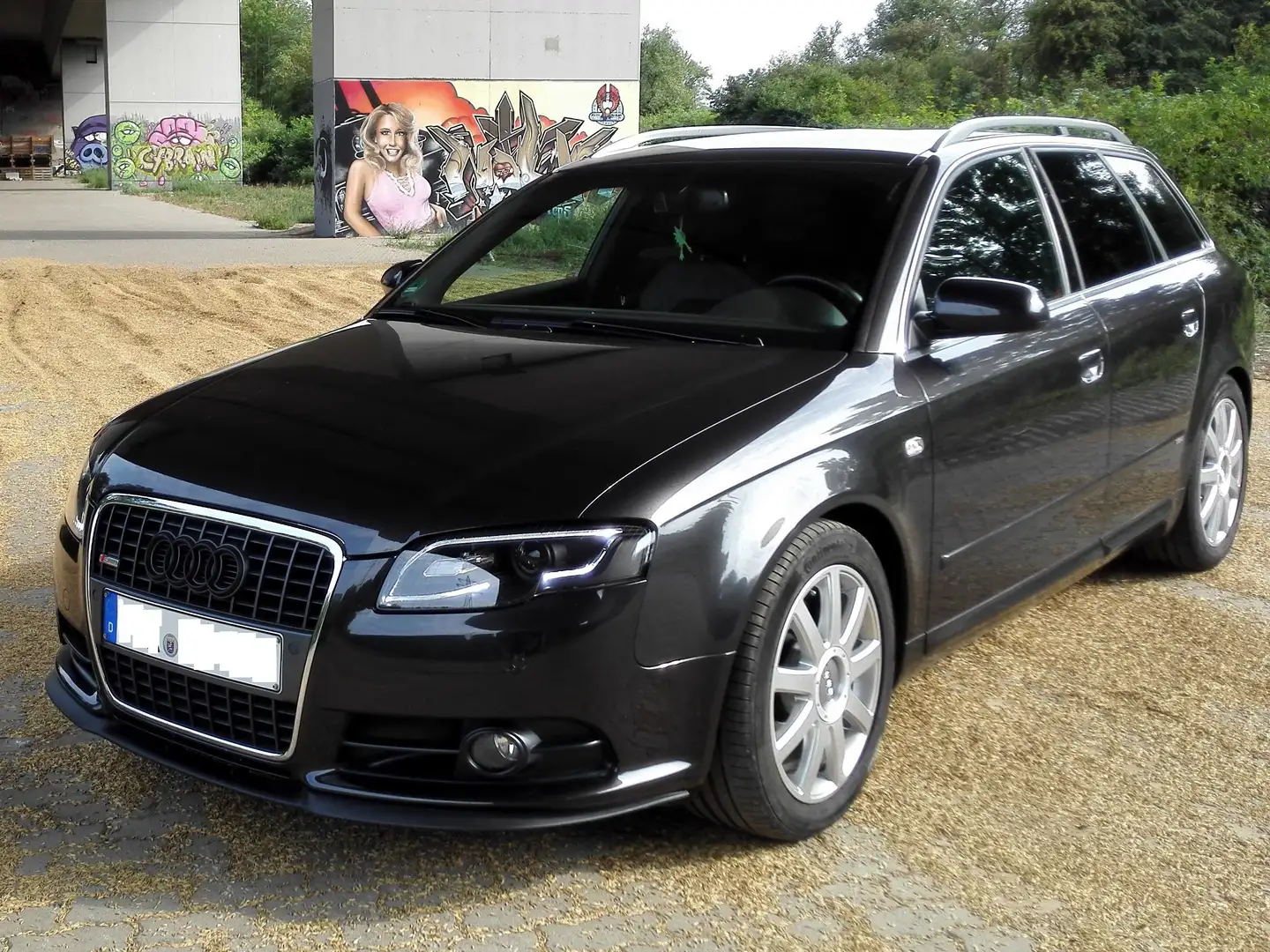 Audi A4 Avant 1.8 T Avant B7 S-line *Scheckheft * Wenig Km Noir - 2