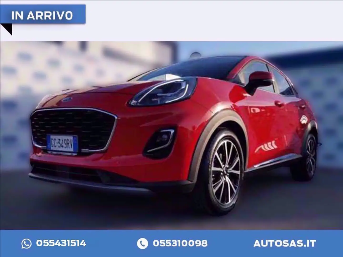Ford Puma 1.0 EcoBoost Hybrid 125 CV S&S Titanium Rosso - 1