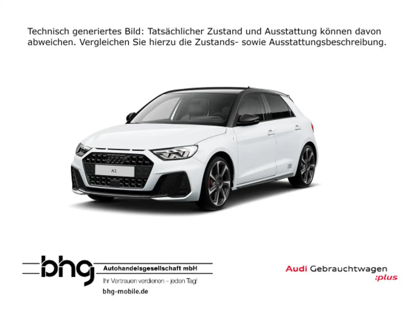 Audi A1 40 TFSI Sportback S tronic S line Weiß - 1