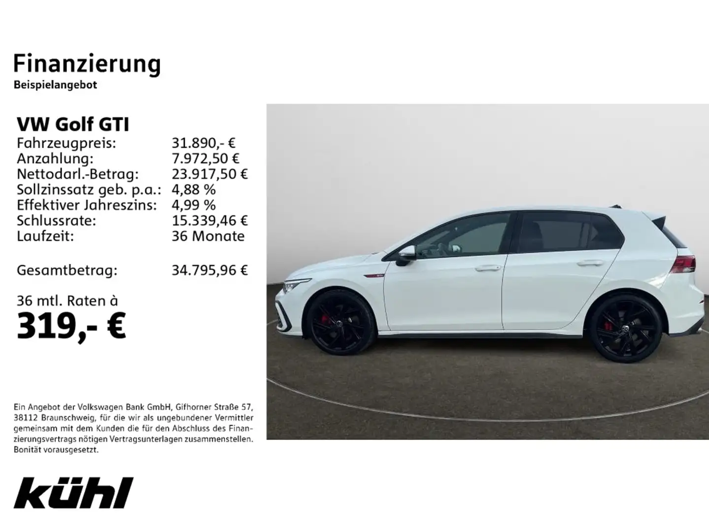Volkswagen Golf GTI Golf VIII GTI 2.0 TSI DSG Navi,LM18, Weiß - 2