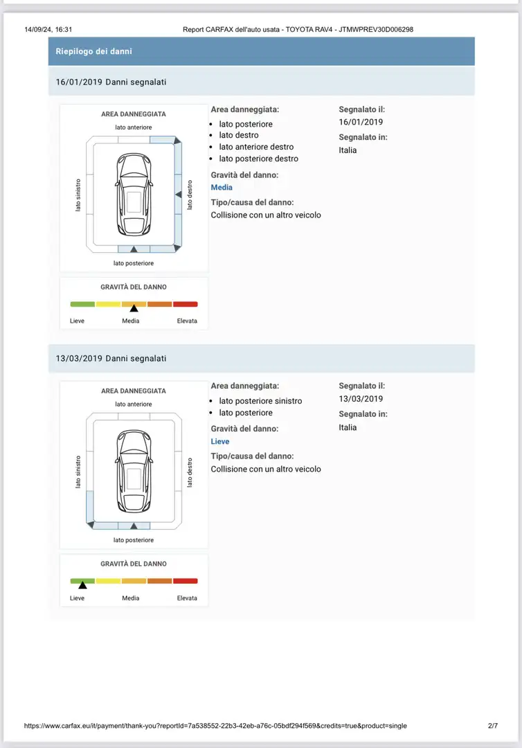 Toyota RAV 4 Rav4 2.0 d-4d Lounge 2wd mt my17 Marrone - 1