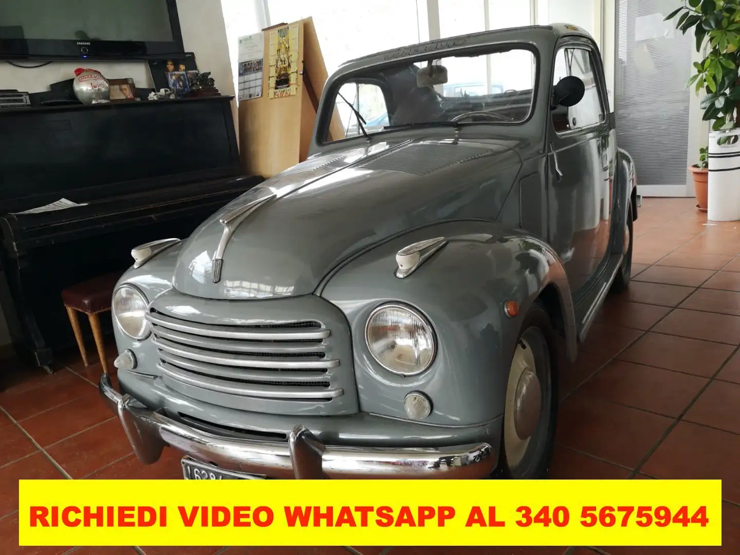 Oldtimer Fiat 500C  TOPOLINO 500C CONVERTIBILE Grau - 2