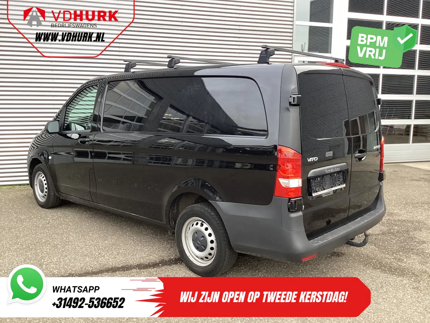 Mercedes-Benz Vito 114 CDI Aut. L2 BPM VRIJ! Adapt. Cruise/ Carplay/ Zwart - 2
