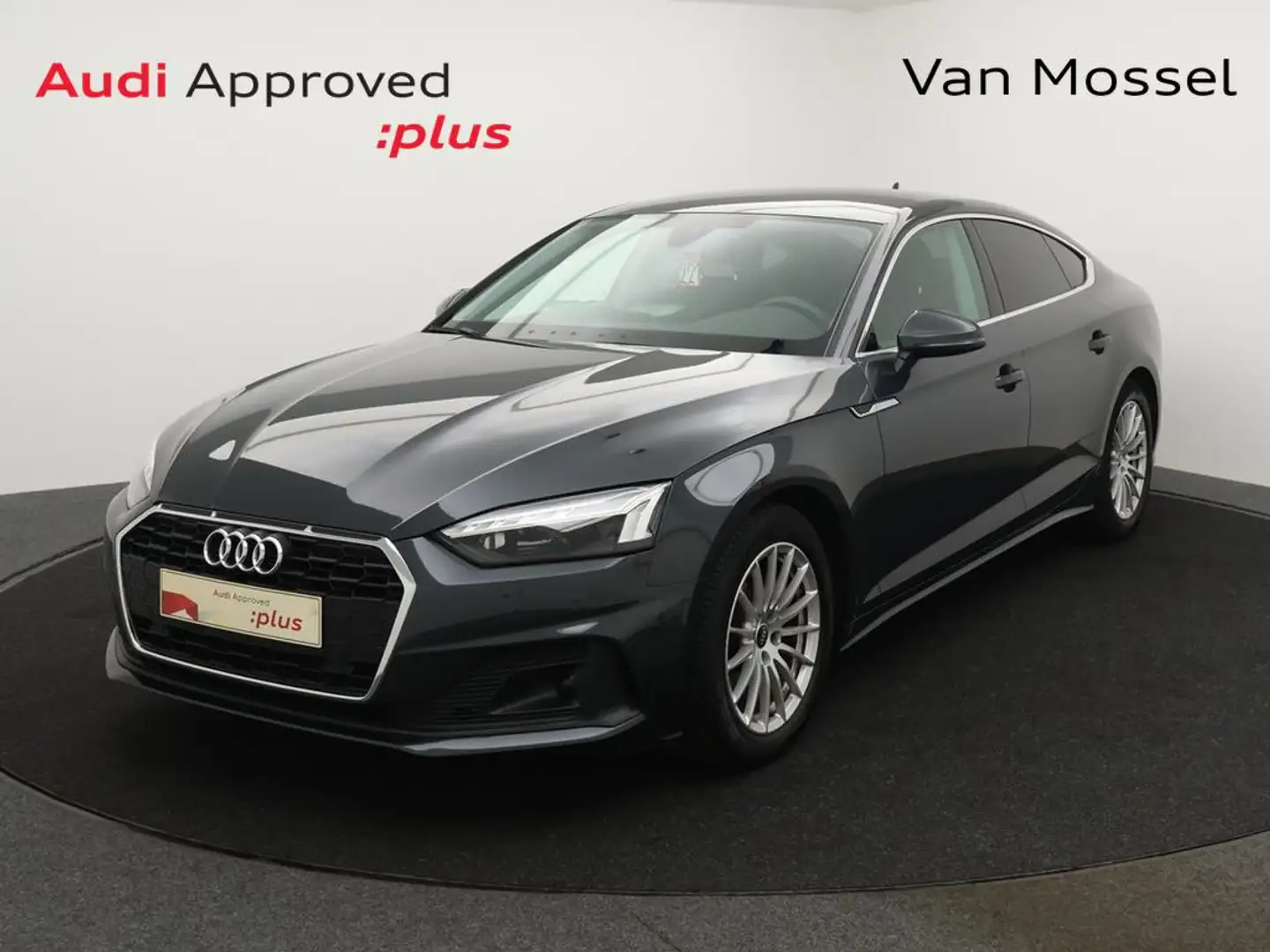 Audi A5 Sportback Audi A5 Sportback Business Edition 35TDI 163PK *AUTOMAAT*LEDER*CAMERA*PDC*CRUISE*NAVI*BLTH*DIGITAL DASHBOARD*.. Grijs - 1