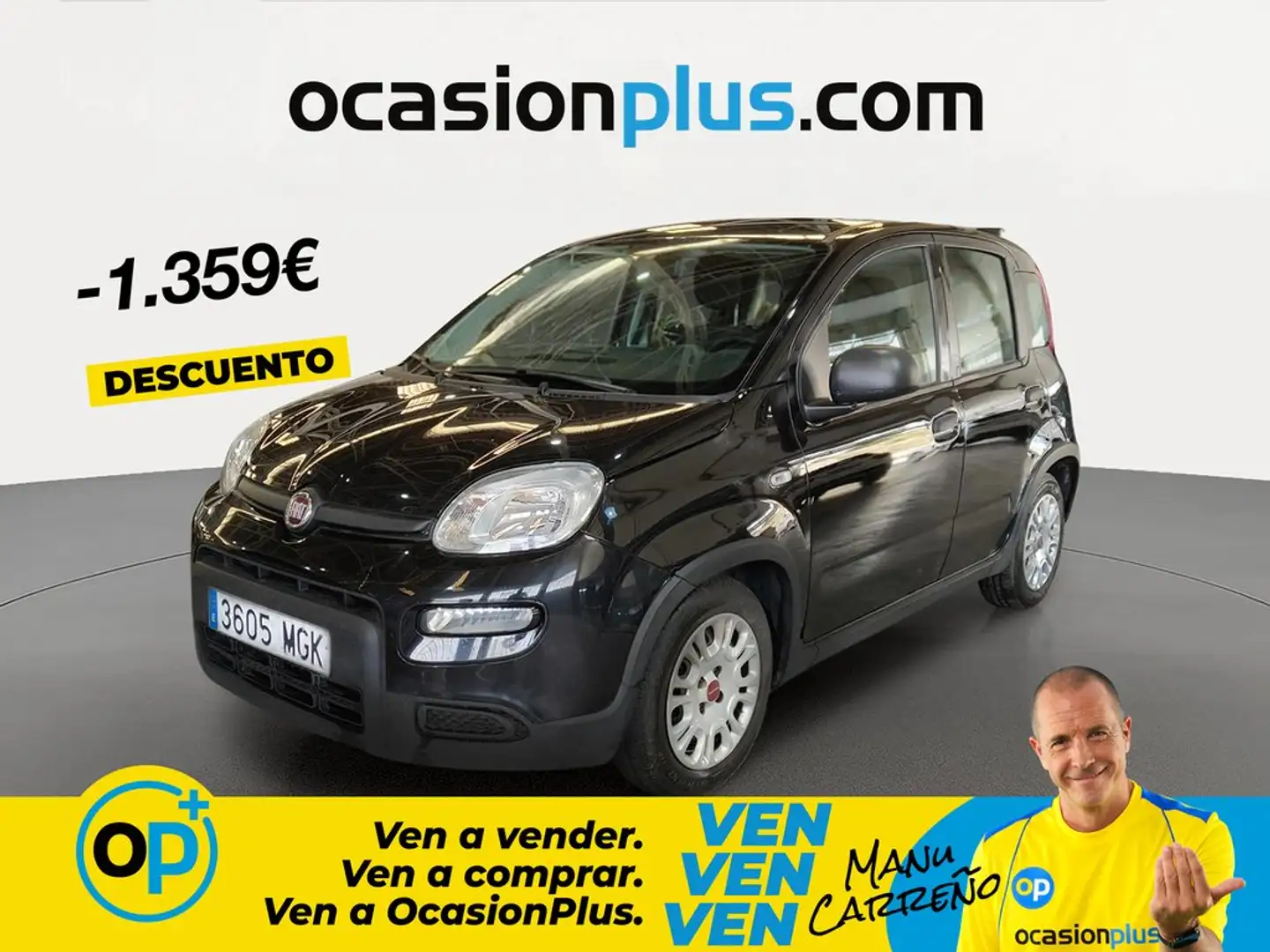 Fiat Panda 1.0 Gse Hybrid Negro - 1