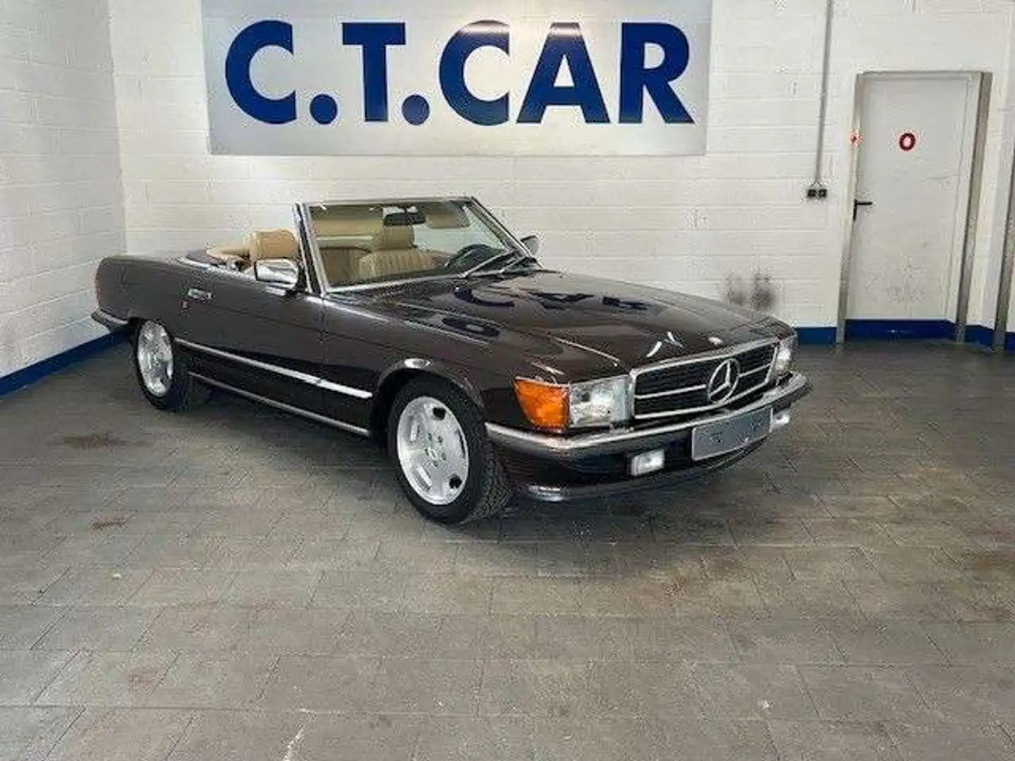 Mercedes-Benz SL 420 1Hand Brązowy - 1