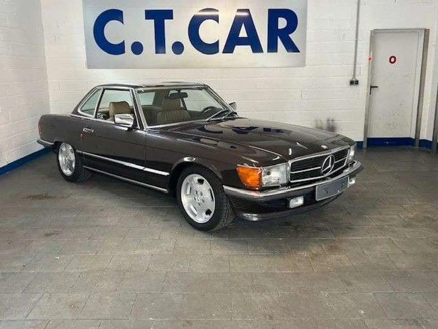 Mercedes-Benz SL 420 1Hand Brązowy - 2