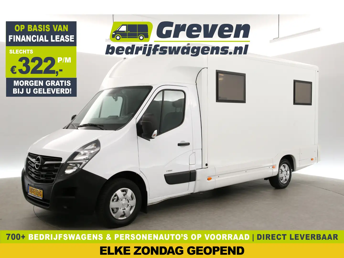 Opel Movano 2.3 Turbo L3H1 | 180PK | Kantoorwagen | Jurywagen Wit - 1