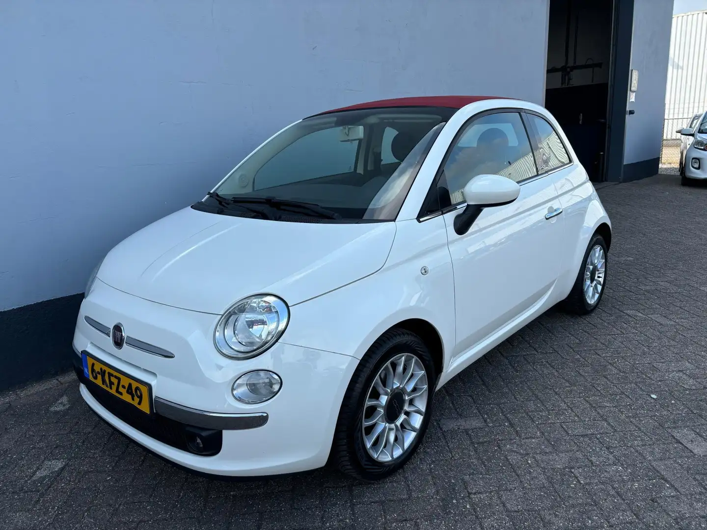 Fiat 500C 0.9 TwinAir Lounge - Airco - Elek. Cabriolet Wit - 1
