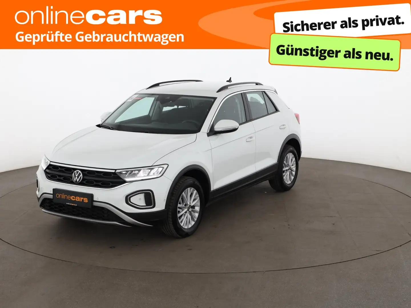 Volkswagen T-Roc 2.0 TDI Life Aut LED RADAR NAVI SITZHZG PDC Weiß - 1