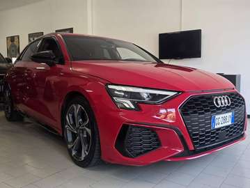 A3 Sportback 30 2.0 tdi S line edition-PACK SEDILI PELLE ALCANTARA NAPPA --SEDILI RISCALDATI