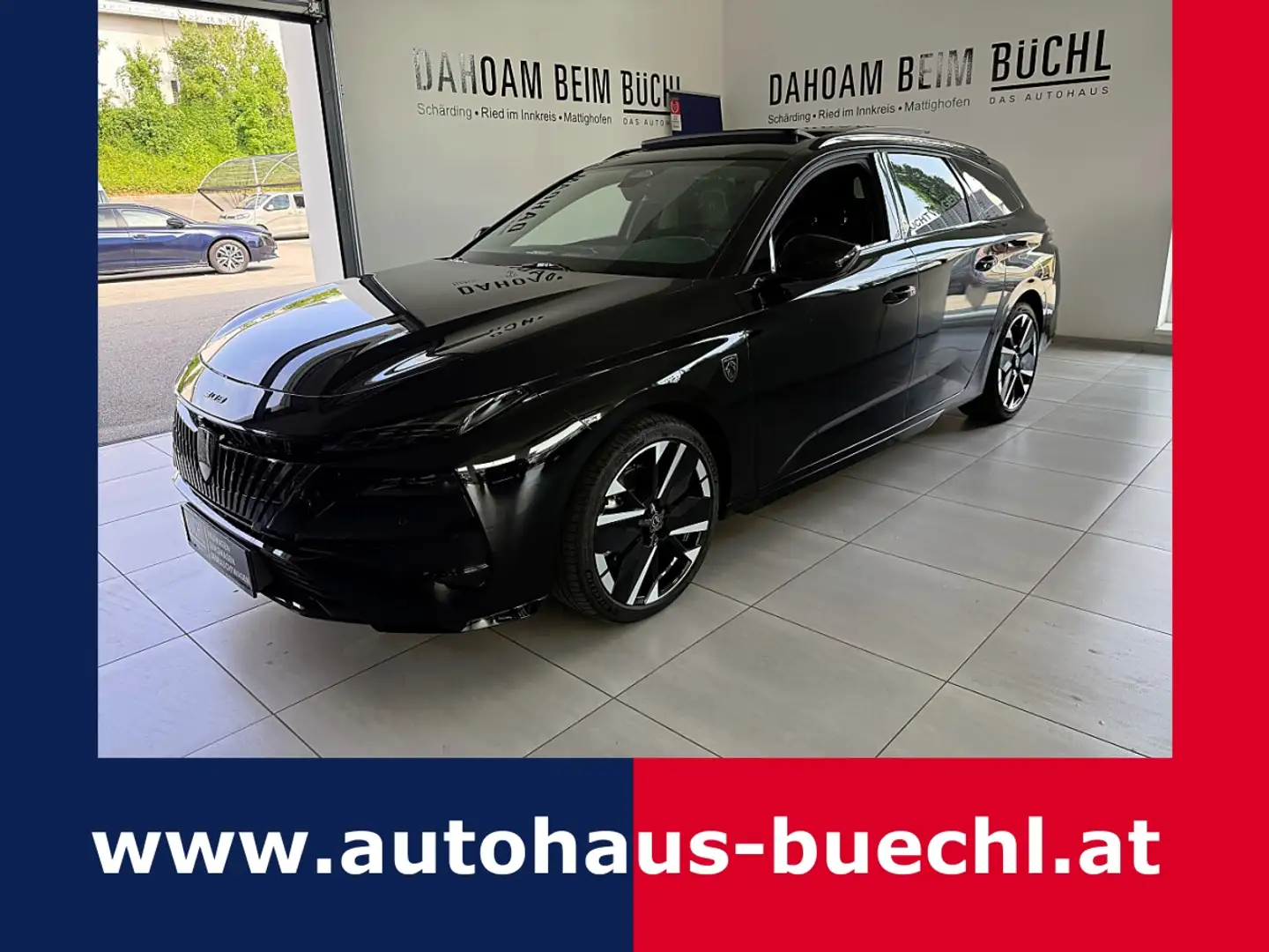 Peugeot 308 SW Hybrid 145 e-DSC6 GT Schwarz - 1