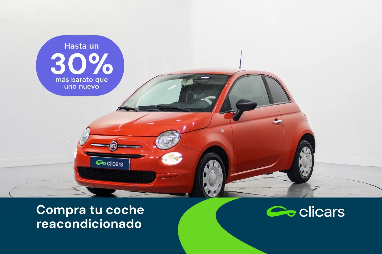 Fiat 500 1.0 Hybrid Cult 52kW Orange - 1