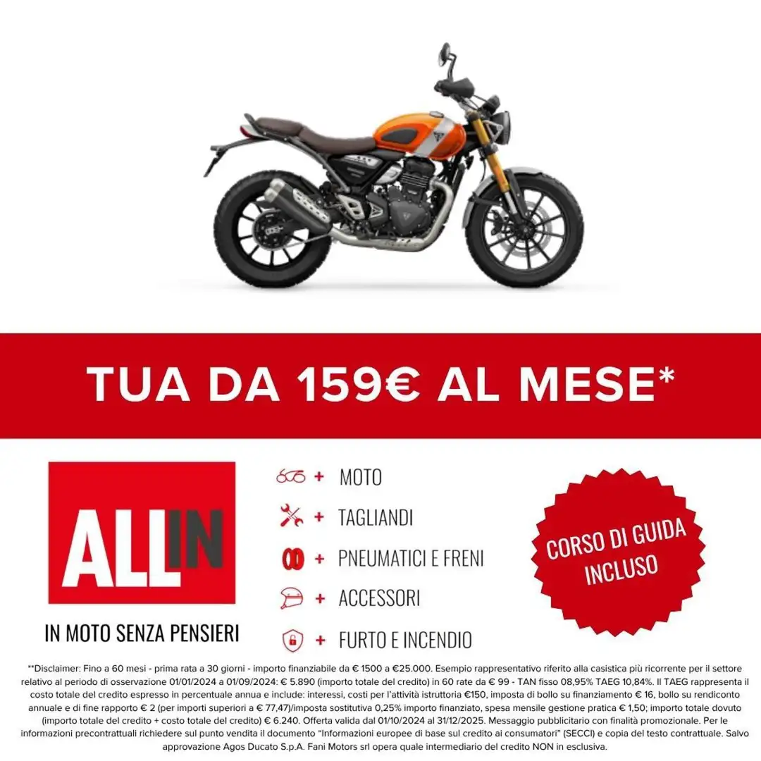 Triumph Scrambler 400 X 400 X Arancione - 2
