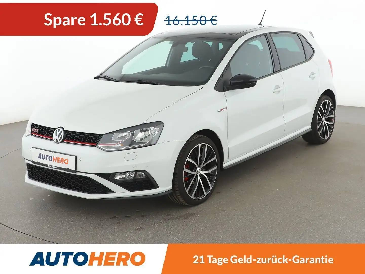 Volkswagen Polo 1.8 TSI GTI BMT Aut.*PDC*SHZ*TEMPO*KLIMA*PANO** Blanc - 1