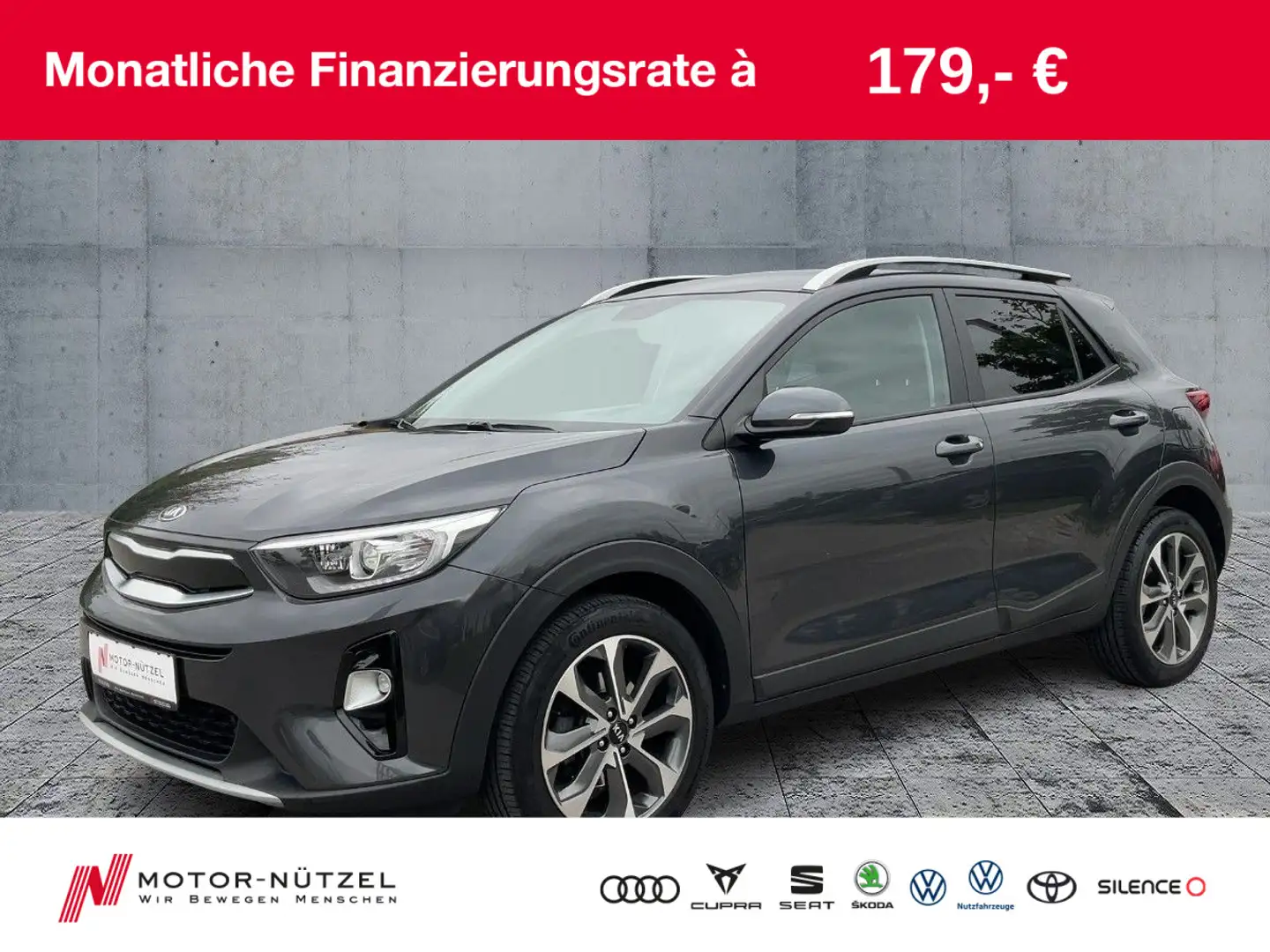 Kia Stonic 1.4 VISION NAV+SHZ+RFK+PDC+NSW+DAB+BT+17" Grau - 1