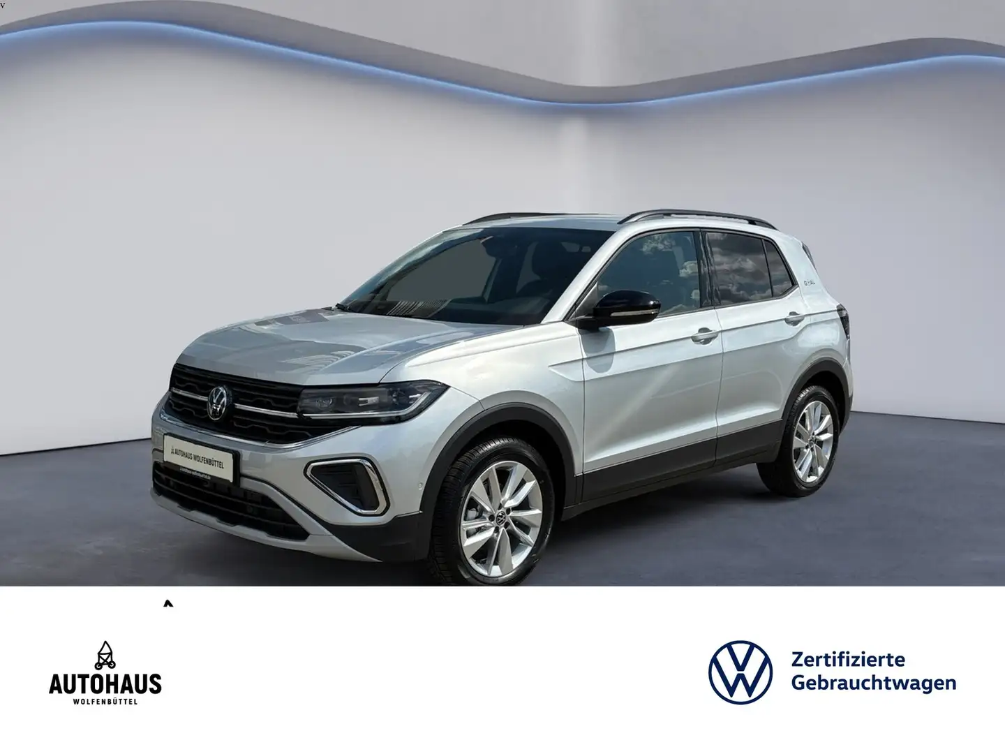 Volkswagen T-Cross Goal 1.5 TSI DSG ACC AHK IQ NAV SHZ Silber - 1