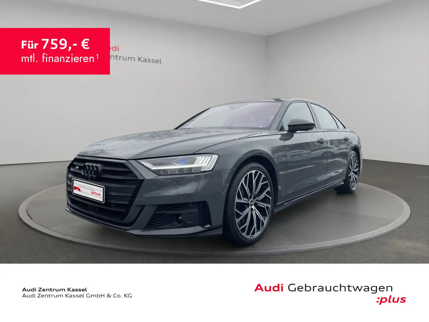 Audi S8 4.0 TFSI qu. Laser B&O Pano HuD Leder OLED Grau - 1