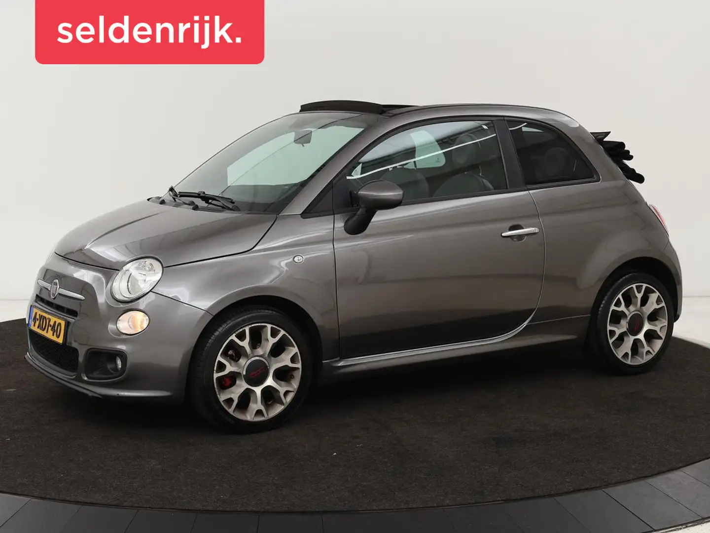 Fiat 500C 0.9 TwinAir Turbo 500S | Automaat | Half leder | A Gris - 1