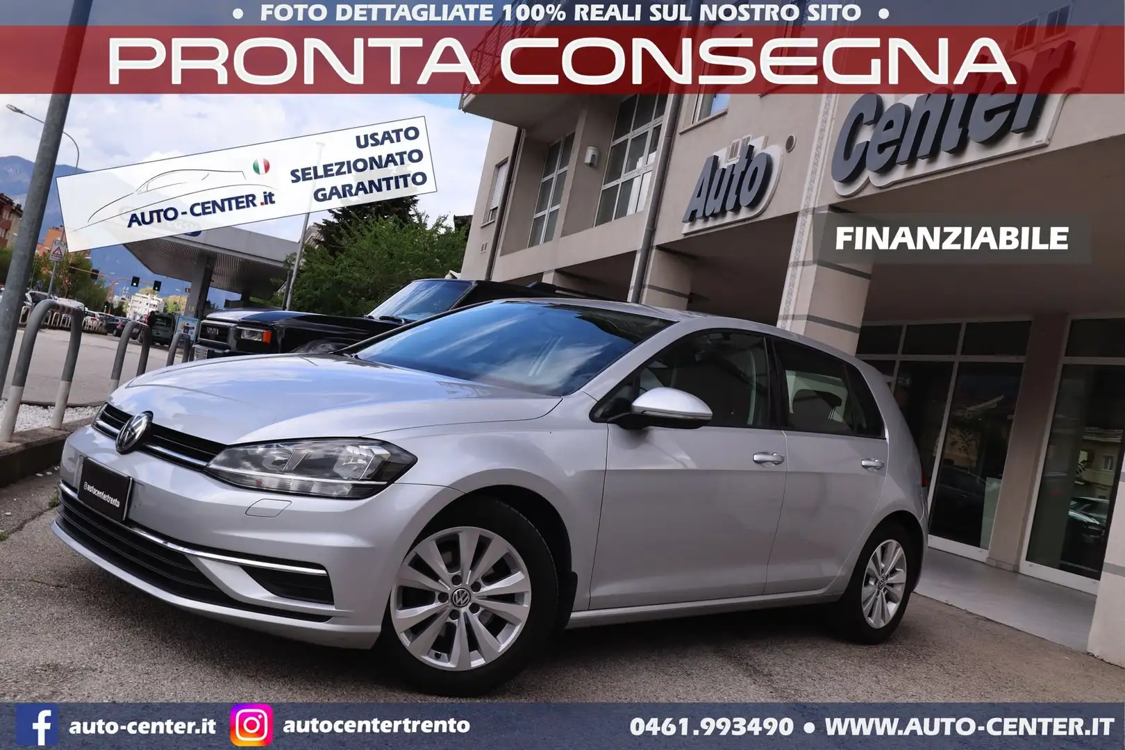 Volkswagen Golf 7.5 2.0 TDI 5p. 4MOTION *GANCIO TRAINO Argento - 1