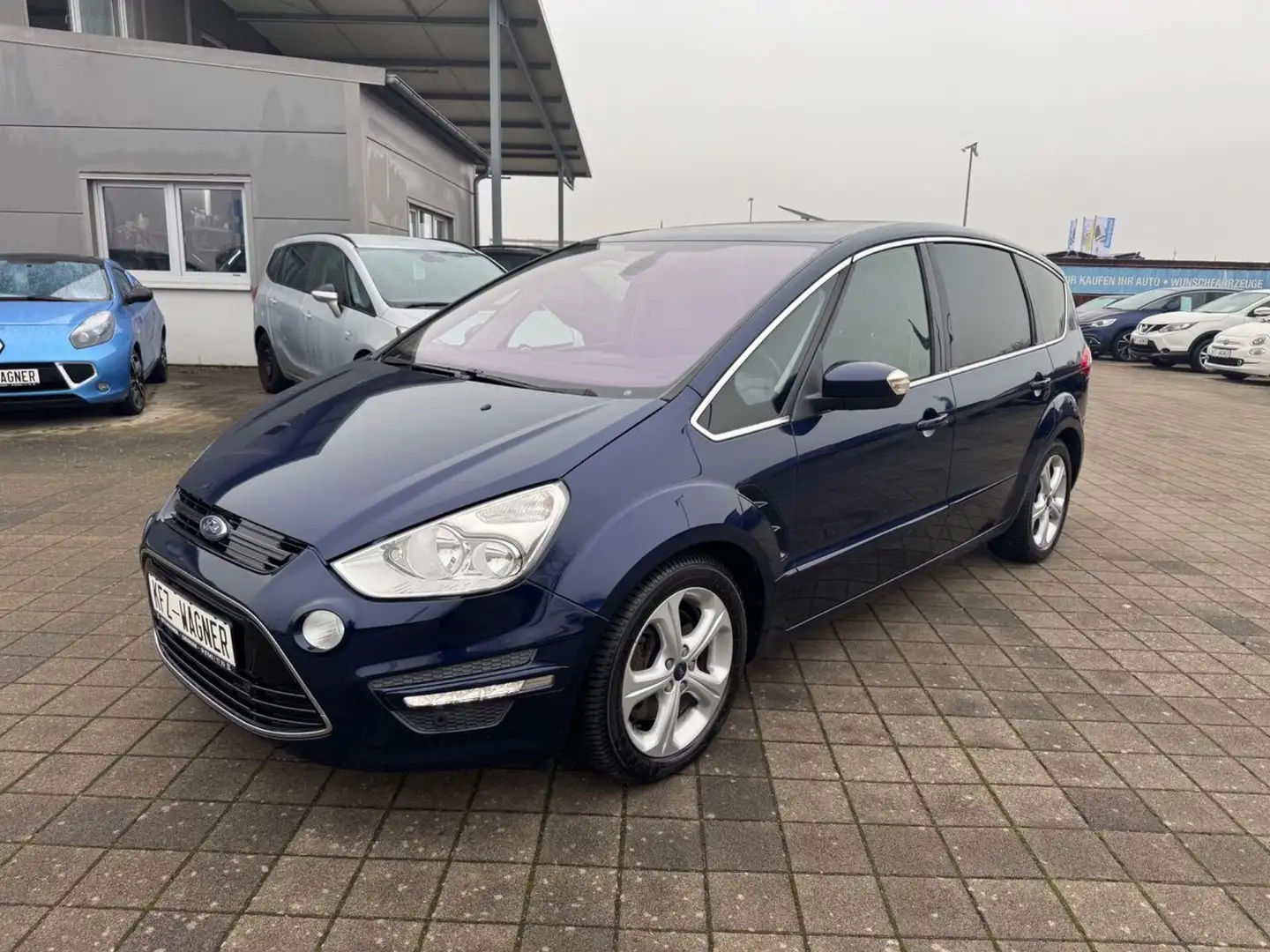 Ford S-Max 2.0 EB AUTOMATIK 240PS PANO NAVI LEDER Blau - 1