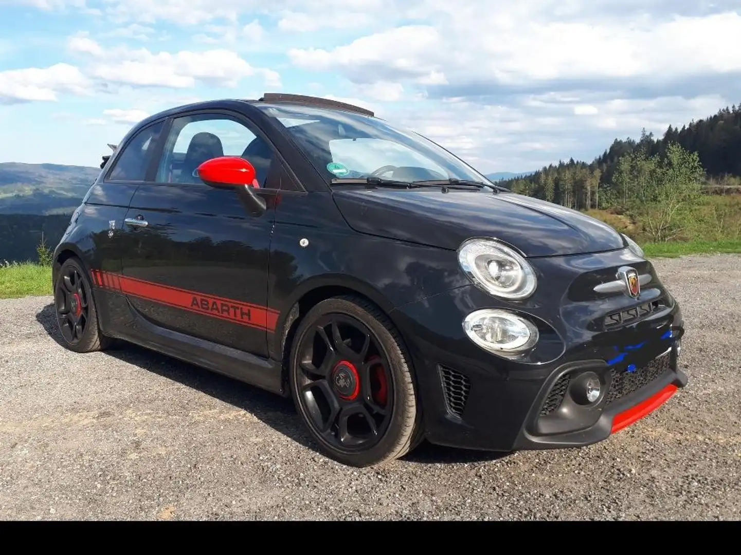 Abarth 595C PISTA Schwarz - 1