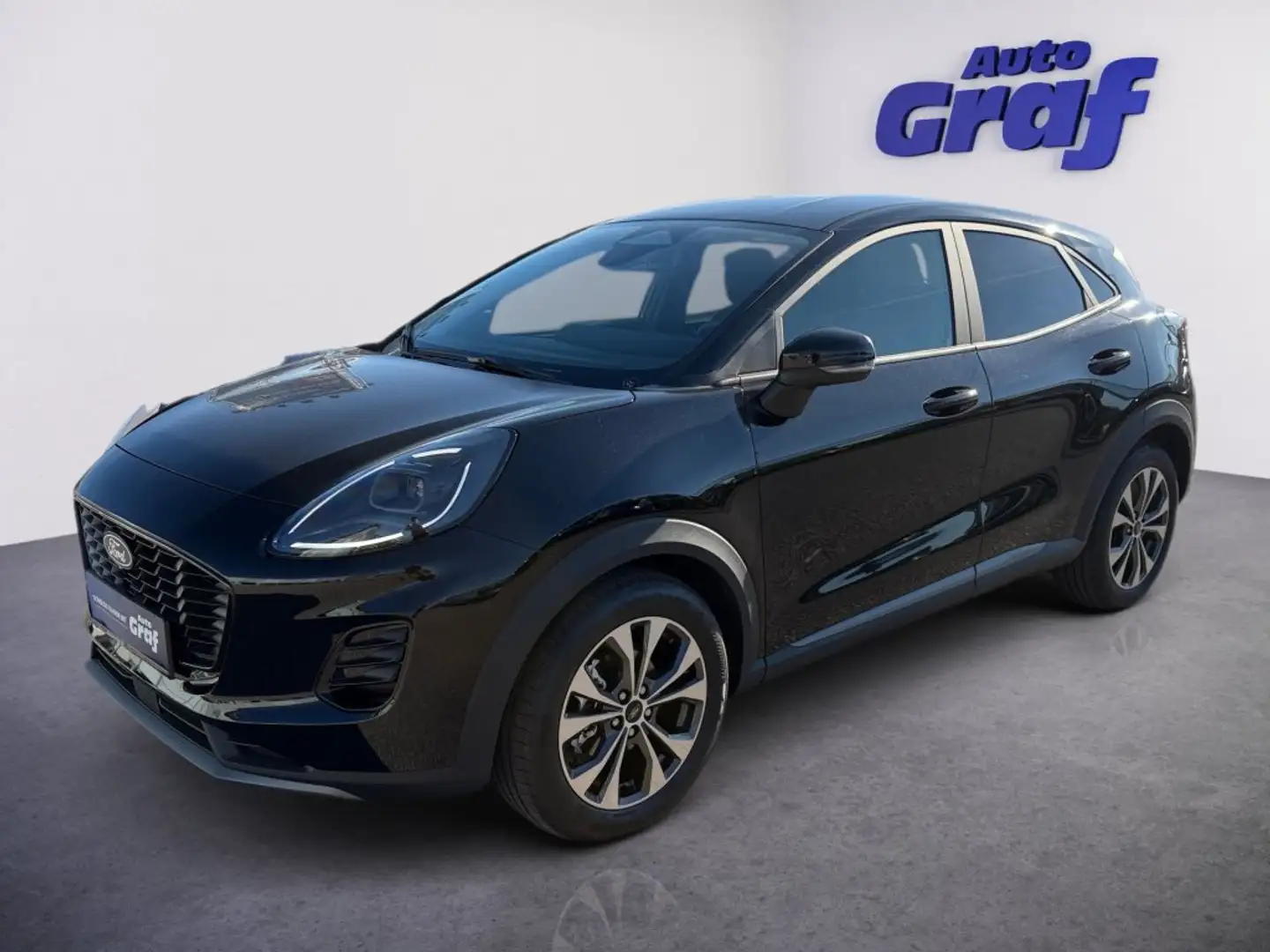 Ford Puma 1,0 EcoBoost Hybrid Titanium Powershift Schwarz - 1