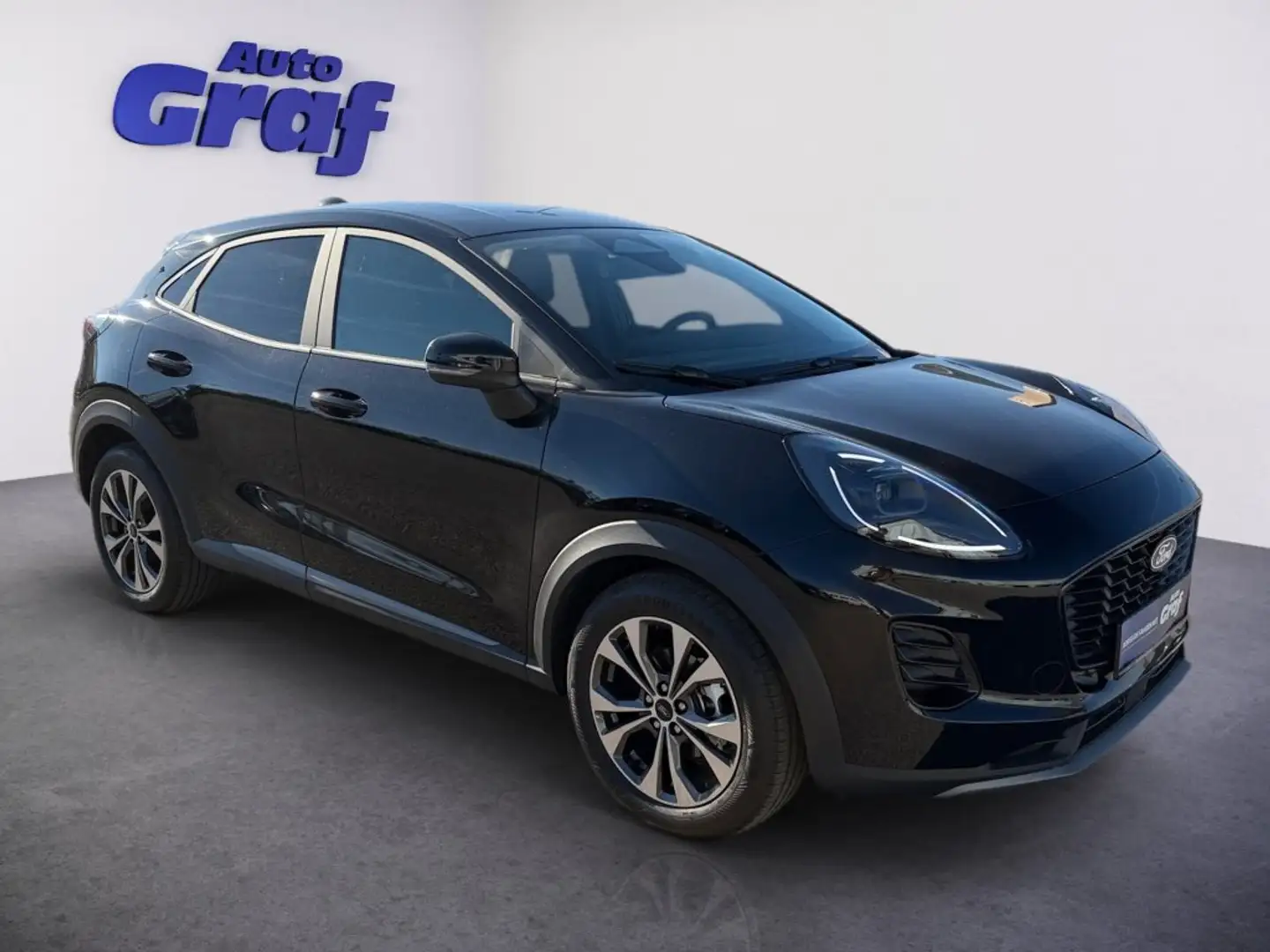 Ford Puma 1,0 EcoBoost Hybrid Titanium Powershift Schwarz - 2
