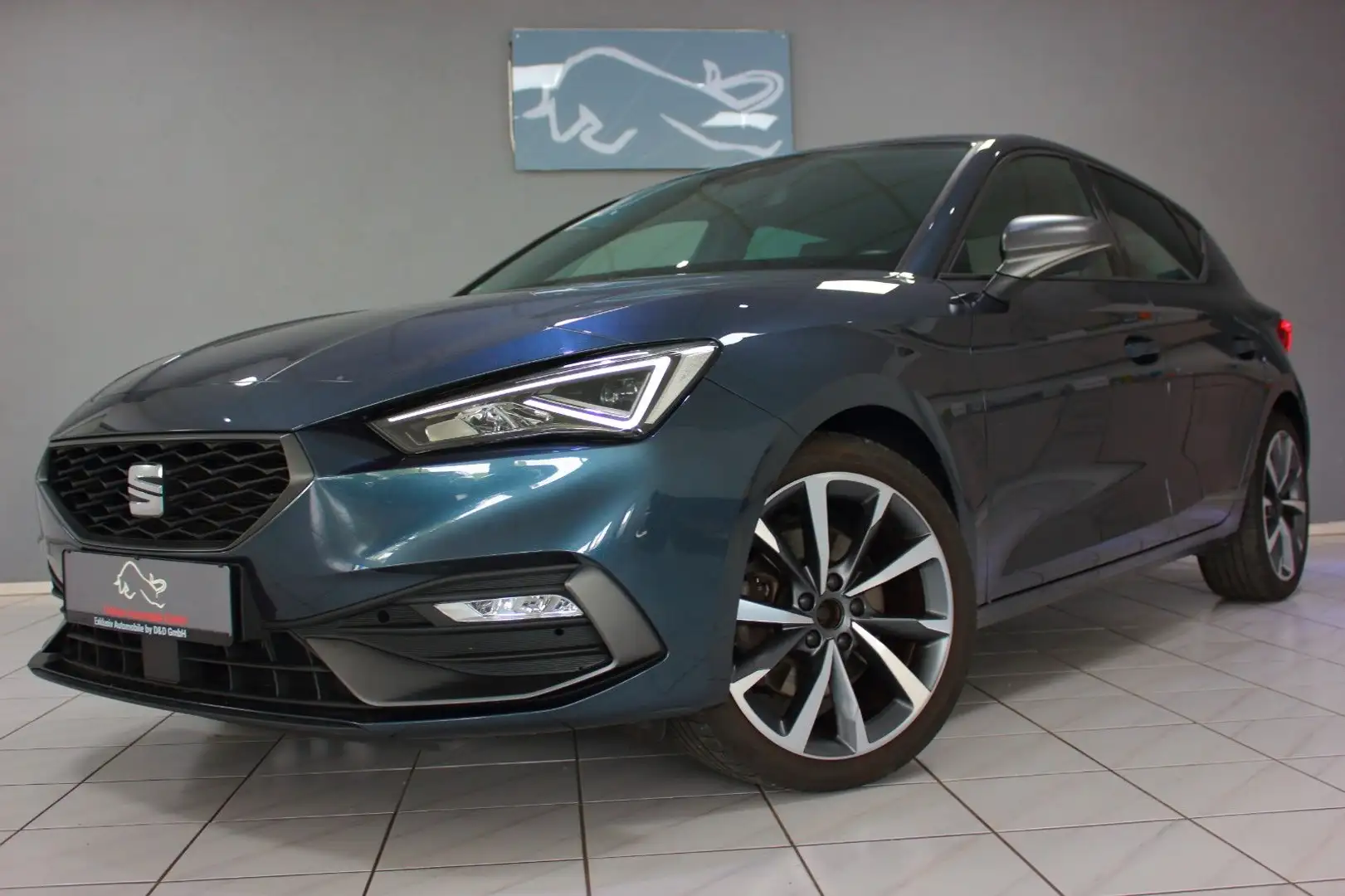 SEAT Leon 2.0 TDI DSG FR~DEUTSCH+UNFALLFREI+ACC+RFK~2 Gris - 1