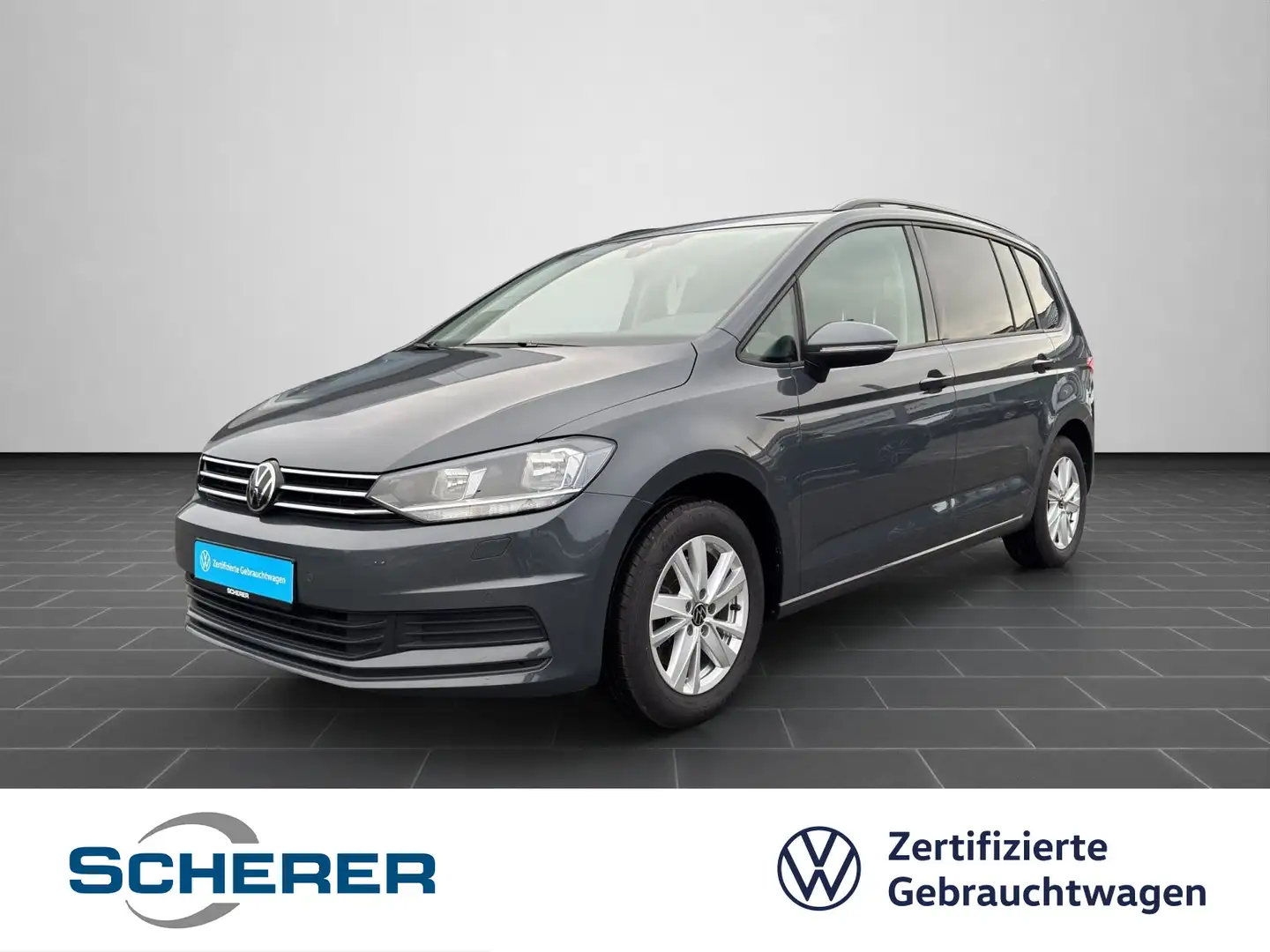 Volkswagen Touran Comfortline 2.0 TDI NAVI AHK RFK SHZ Gris - 1