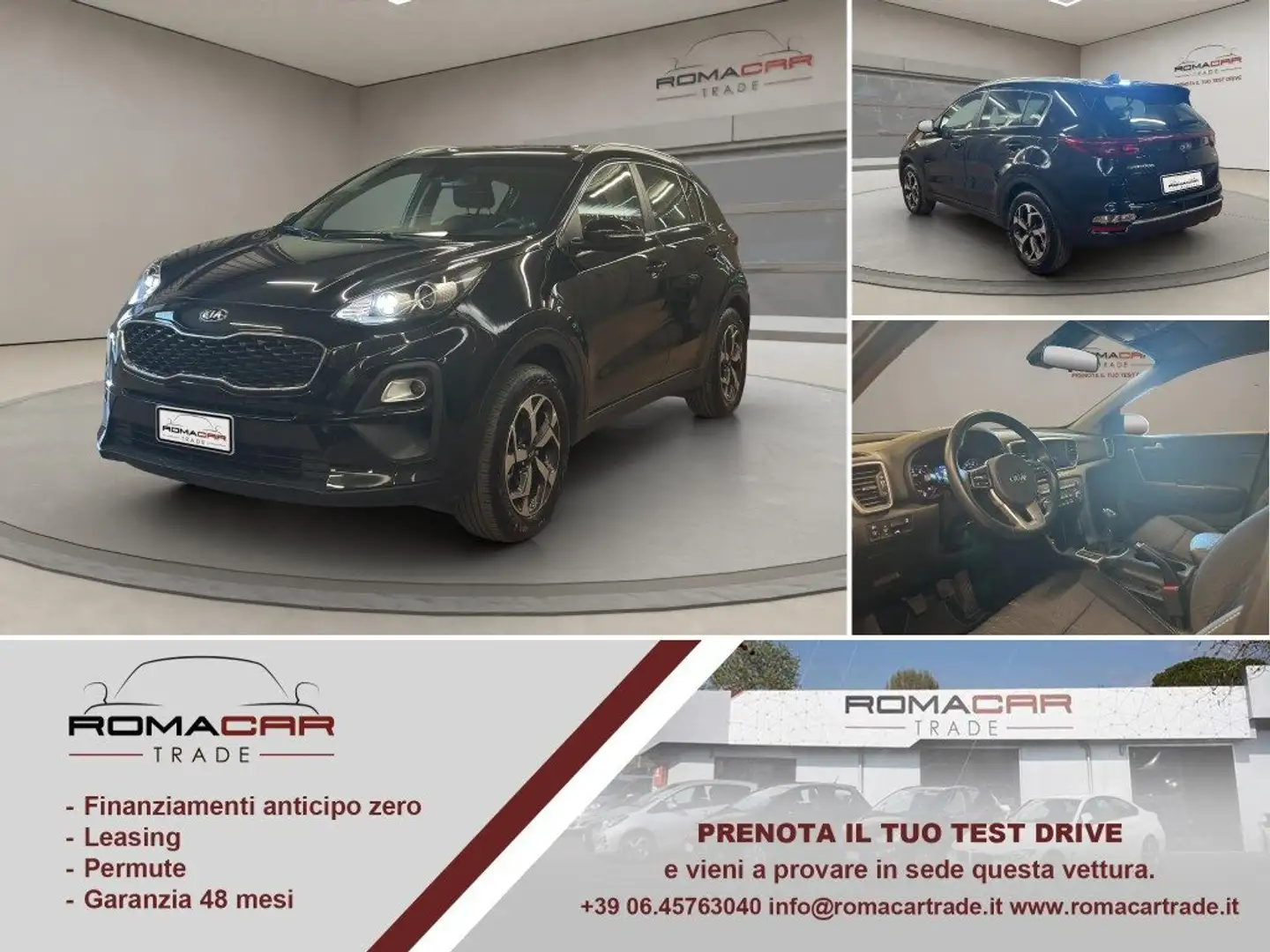 Kia Sportage 1.6 ECOGPL 2WD URBAN CON TELECAMERA! Nero - 1
